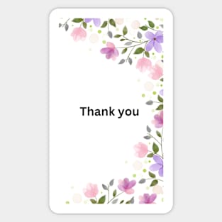 Thank you Sticker